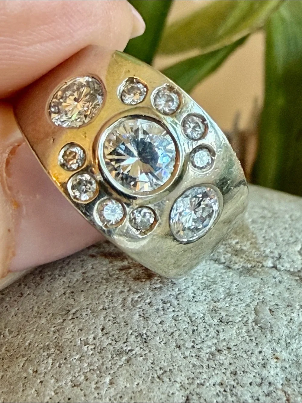 14 karat gold and 2 carat Diamond Ring